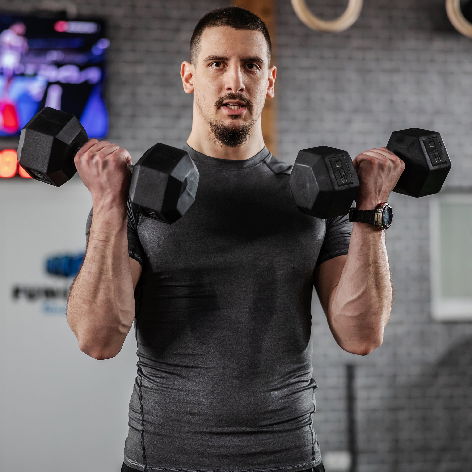 2 x 15 lbs Hex Dumbbell Set of 2